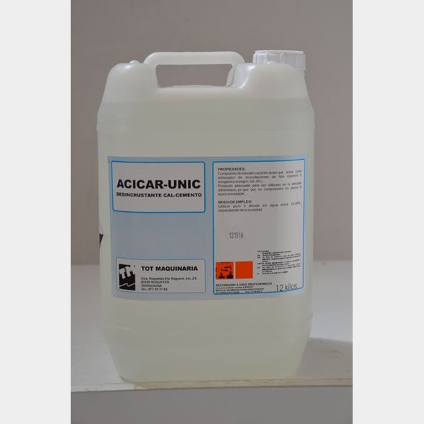 Desincrustante específico acicar unic 12L