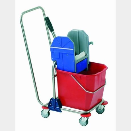 Carro limpieza mod-490 1 cubo 25L. prensa inox