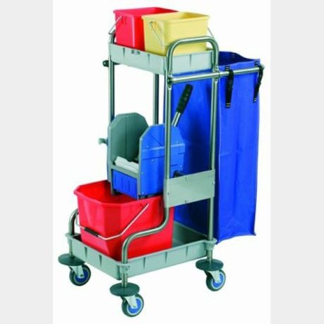 Carro limpieza mod-570 1 cubo 25L. 2 cubos 6L. prensa 1 bolsa