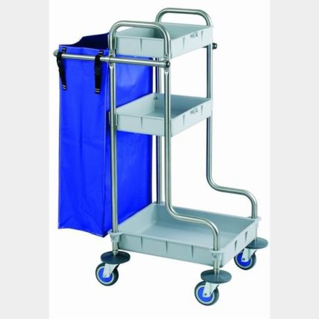 Carro multiusos mod-570/2B chasis 2 bandejas inox