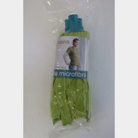 Mocho doméstico microfibra tiras verde